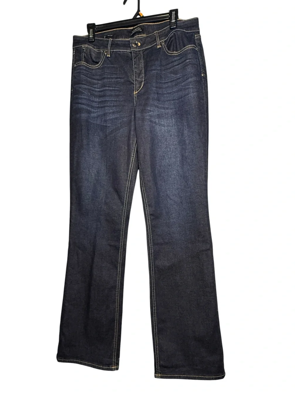 Talbots Flawless 5 Pocket Bootcut Jeans Dark Wash 12